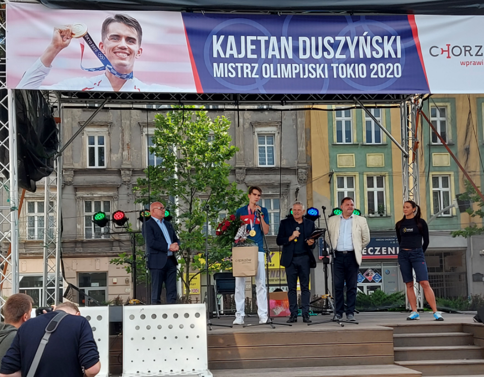 Powitanie Kajetana Duszyńskiego