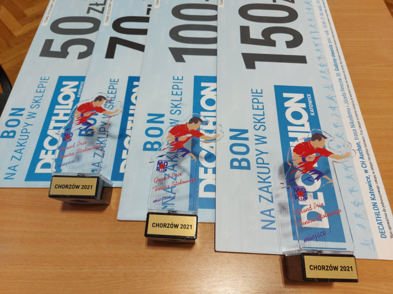 Tenis Stołowy - nagrody