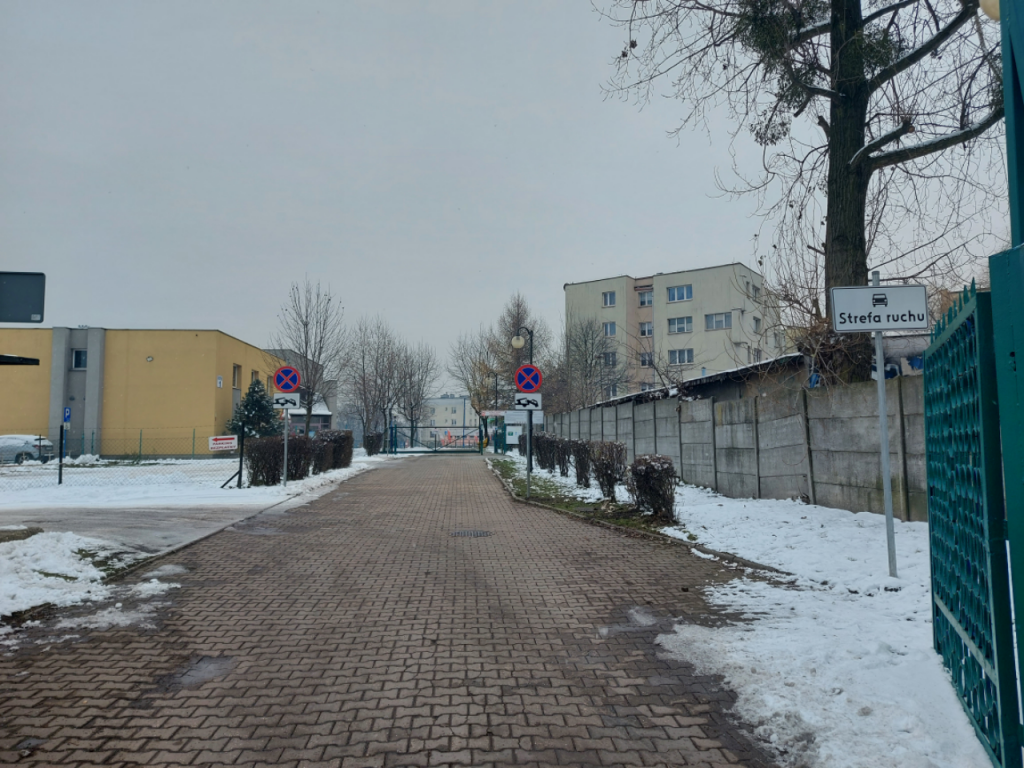 Wjazd na teren stadionu