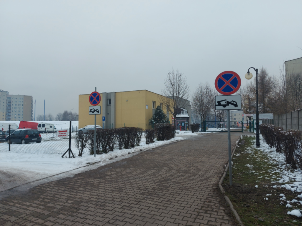 Wjazd na teren stadionu