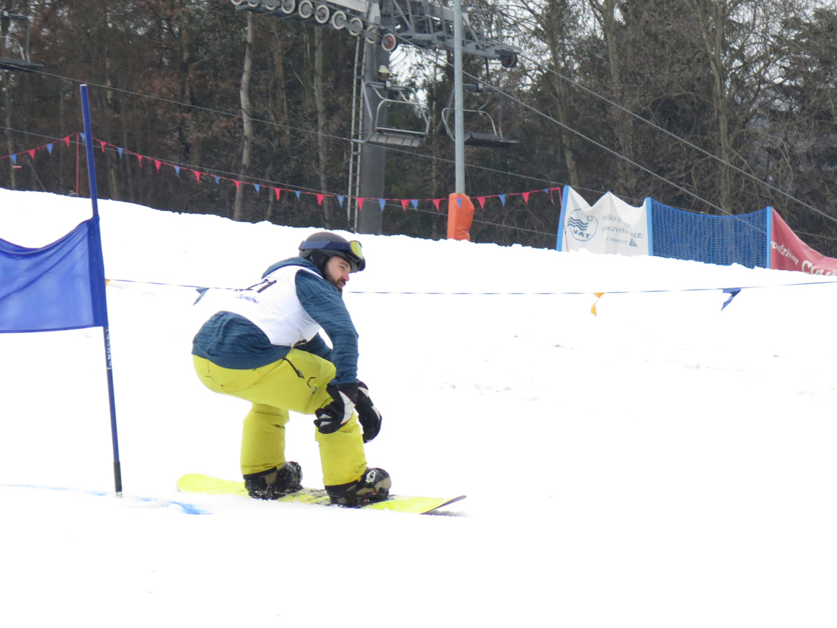 Zawody w narciarstwie alpejskim w Stacji Narciarskiej Cieńków.